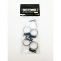 Foreverbolt 9/16 in to 1-15/8 in. SAE 10 Black Hose Clamp Stainless Steel Band FBBLKHCLP10P5